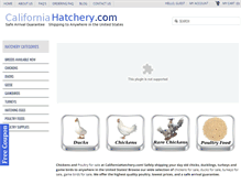 Tablet Screenshot of californiahatchery.com